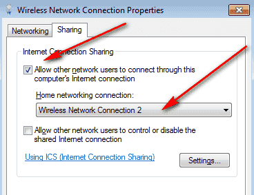 network sharing